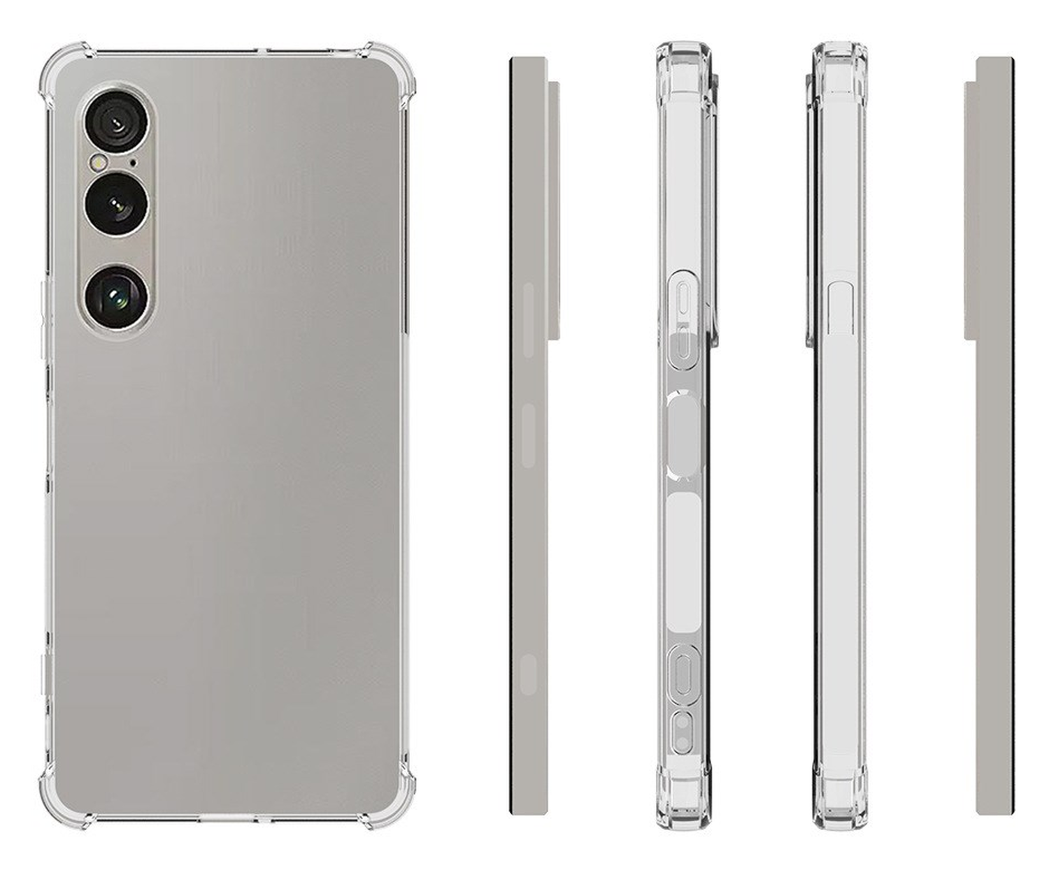 Sony Xperia 1 VII Hoesje Schokbestendig en Dun TPU Back Cover Transparant afbeelding 6
