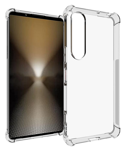 Sony Xperia 1 VII Hoesje Schokbestendig en Dun TPU Back Cover Transparant afbeelding 1