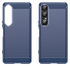 Sony Xperia 1 VII Hoesje Geborsteld TPU Flexibele Back Cover Blauw afbeelding 2