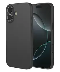 Apple iPhone 17 Hoesje Dun TPU Back Cover Matte Zwart afbeelding