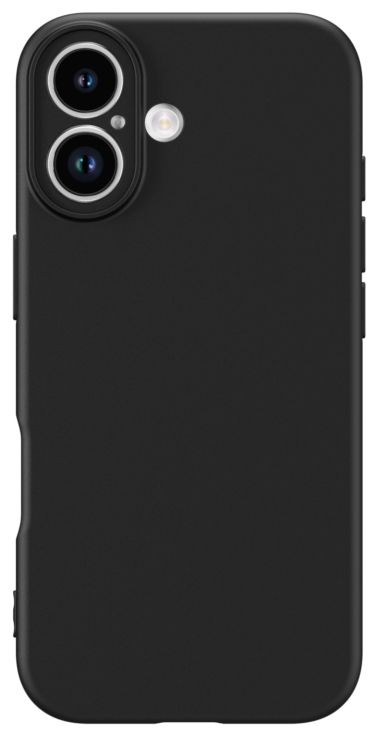 Apple iPhone 17 Hoesje Dun TPU Back Cover Matte Zwart afbeelding 7