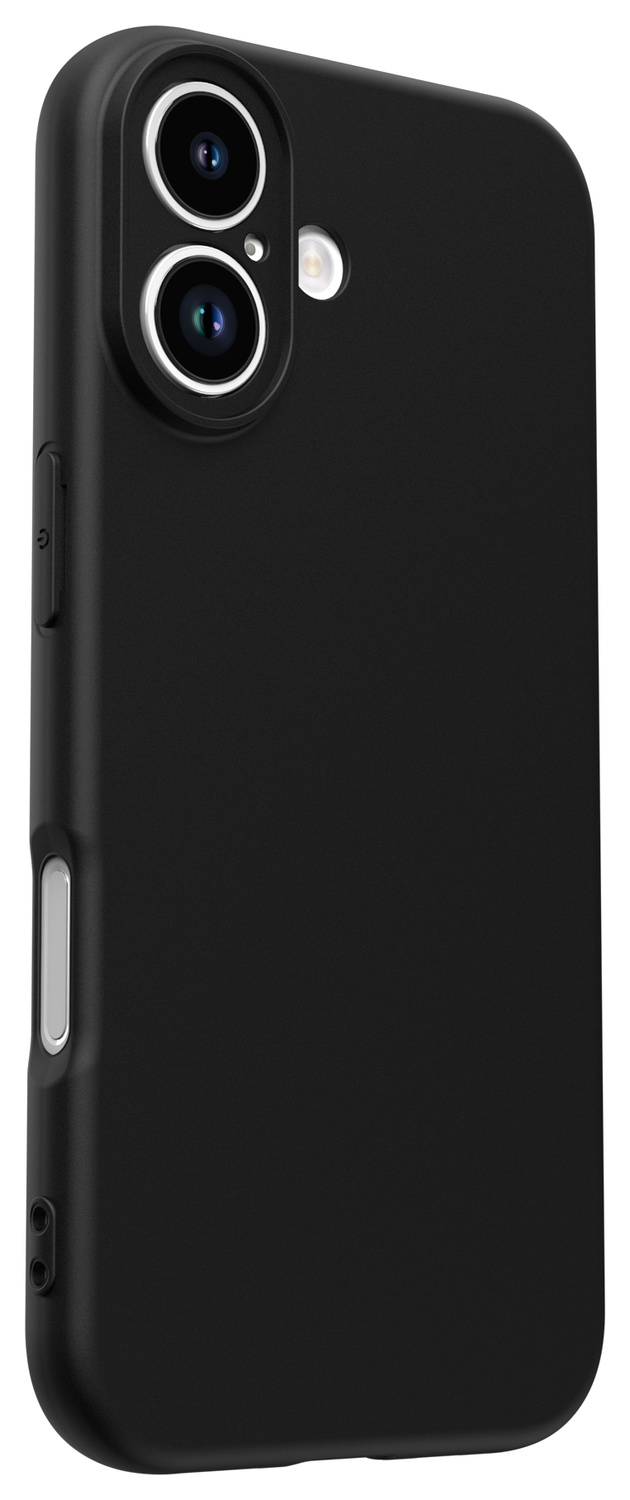 Apple iPhone 17 Hoesje Dun TPU Back Cover Matte Zwart afbeelding 13