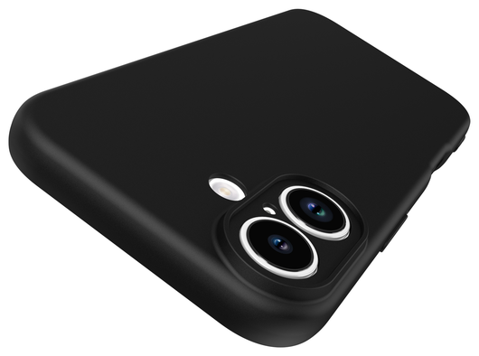 Apple iPhone 17 Hoesje Dun TPU Back Cover Matte Zwart afbeelding 10