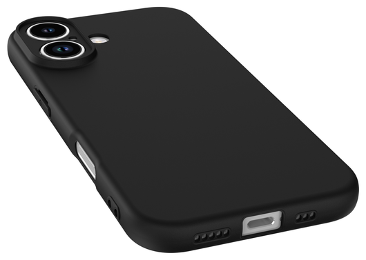 Apple iPhone 17 Hoesje Dun TPU Back Cover Matte Zwart afbeelding 11