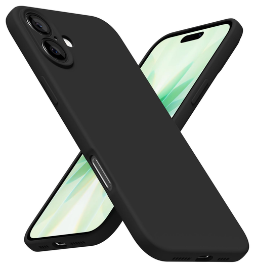 Apple iPhone 17 Hoesje Dun TPU Back Cover Matte Zwart afbeelding 2