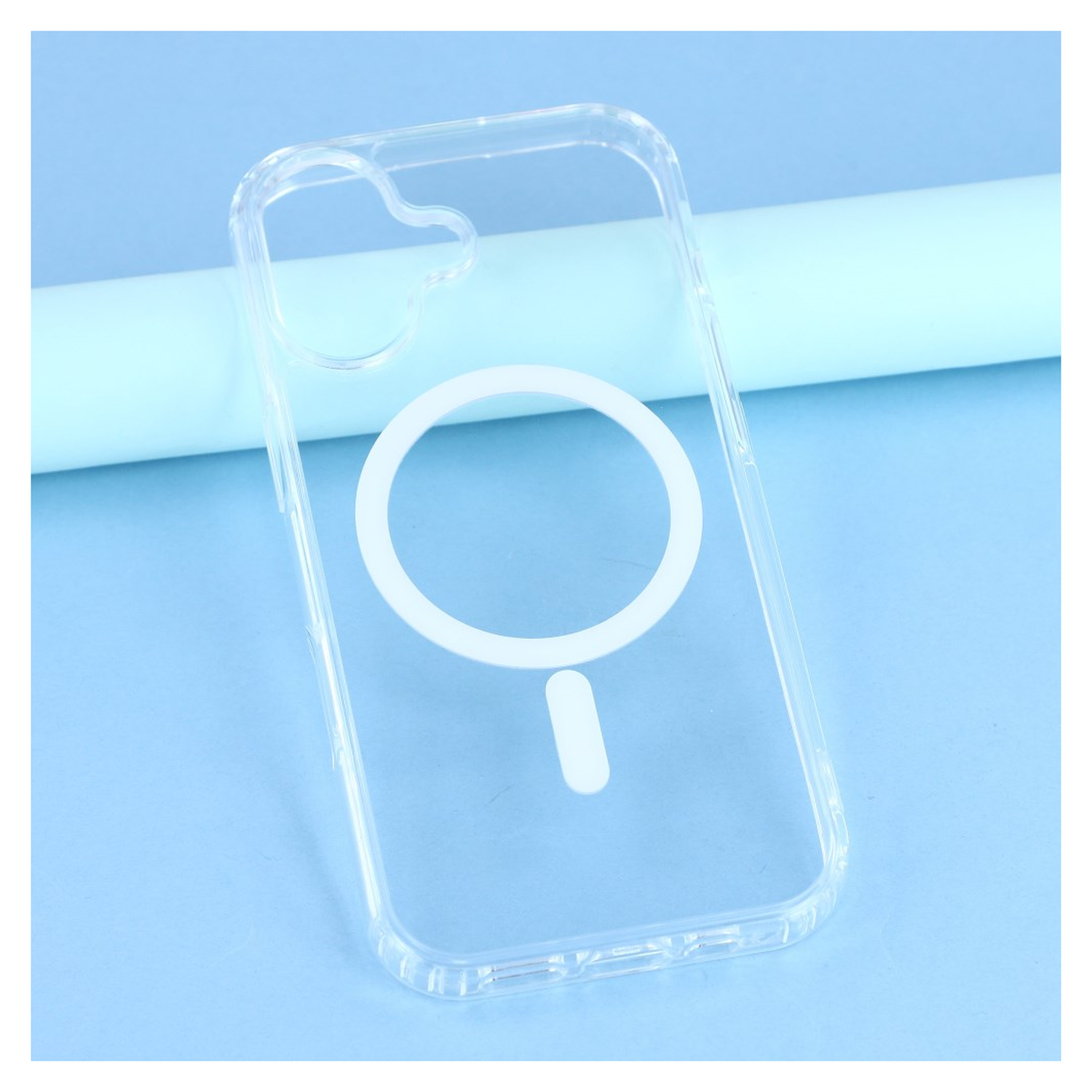 Apple iPhone 17 Hoesje MagSafe Dun TPU Back Cover Transparant afbeelding 3