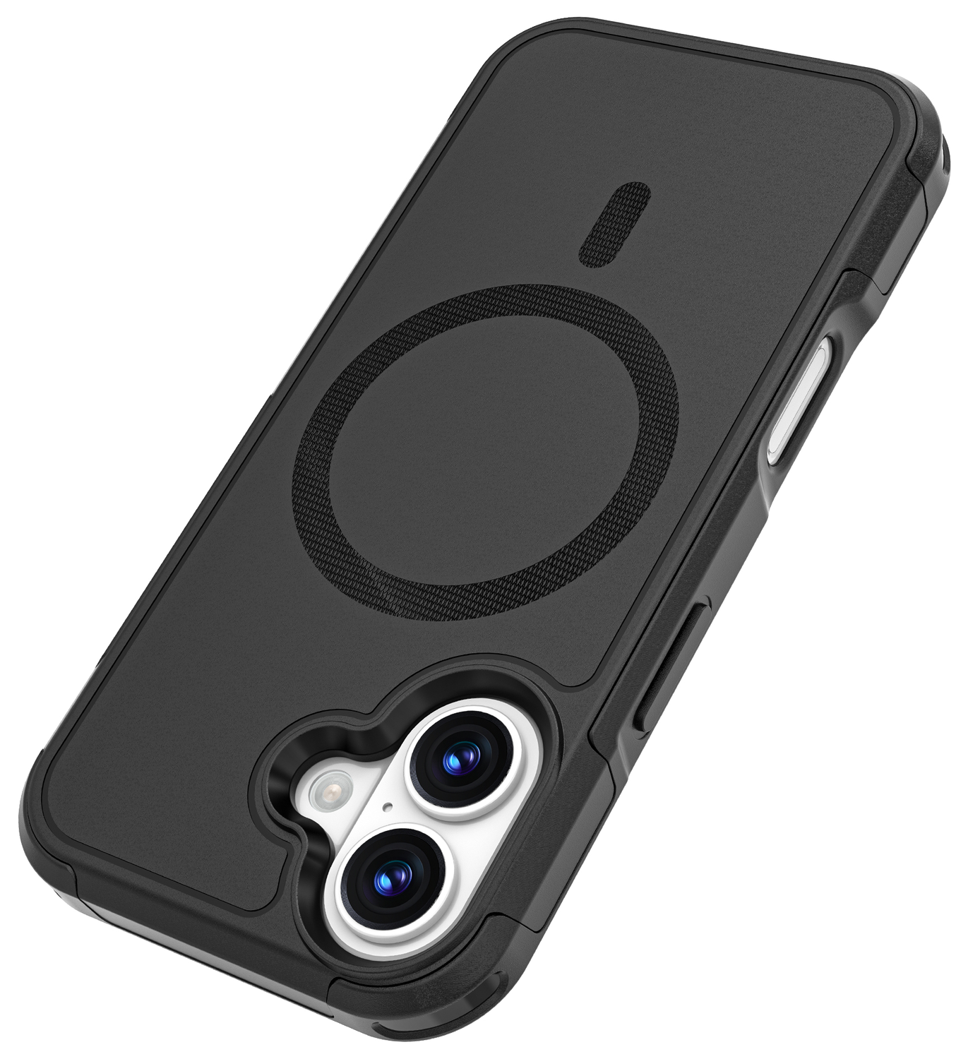 Apple iPhone 17 Hoesje Dual-Layer Hybride Back Cover met MagSafe Zwart afbeelding 9