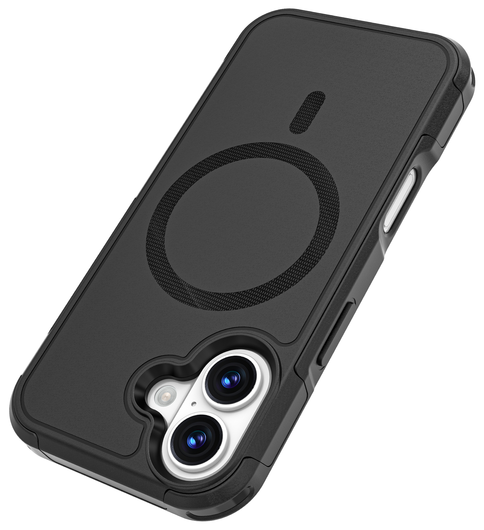 Apple iPhone 17 Hoesje Dual-Layer Hybride Back Cover met MagSafe Zwart afbeelding 9