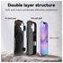 Apple iPhone 17 Hoesje Dual-Layer Hybride Back Cover met MagSafe Zwart afbeelding 5