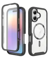 Apple iPhone 17 Hoesje Full Protect 360° Cover met MagSafe Zwart afbeelding