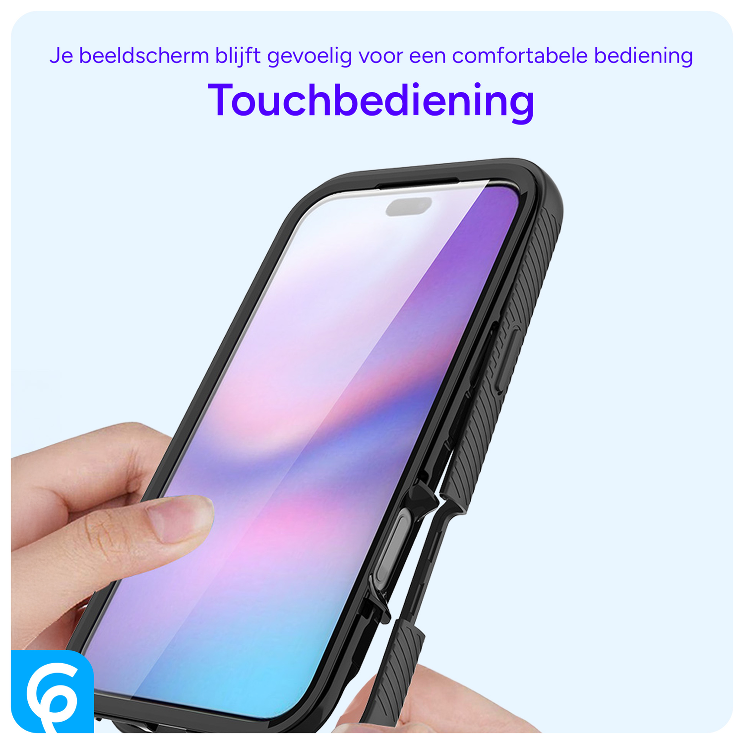 Apple iPhone 17 Hoesje Full Protect 360° Cover met MagSafe Zwart afbeelding 6