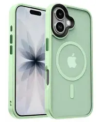 Apple iPhone 17 Hoesje met MagSafe Back Cover Matte Groen afbeelding