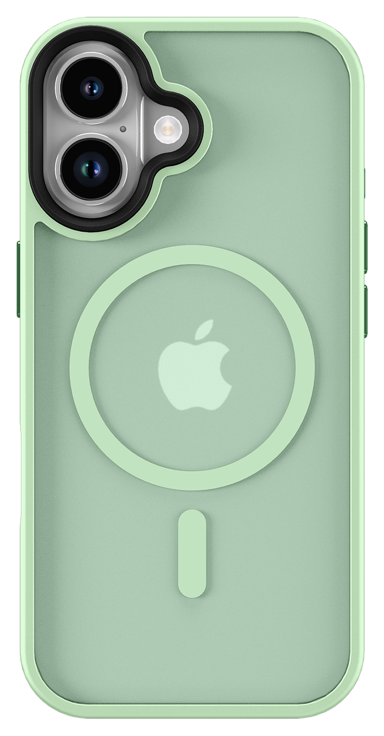 Apple iPhone 17 Hoesje met MagSafe Back Cover Matte Groen afbeelding 8