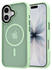 Apple iPhone 17 Hoesje met MagSafe Back Cover Matte Groen afbeelding 15
