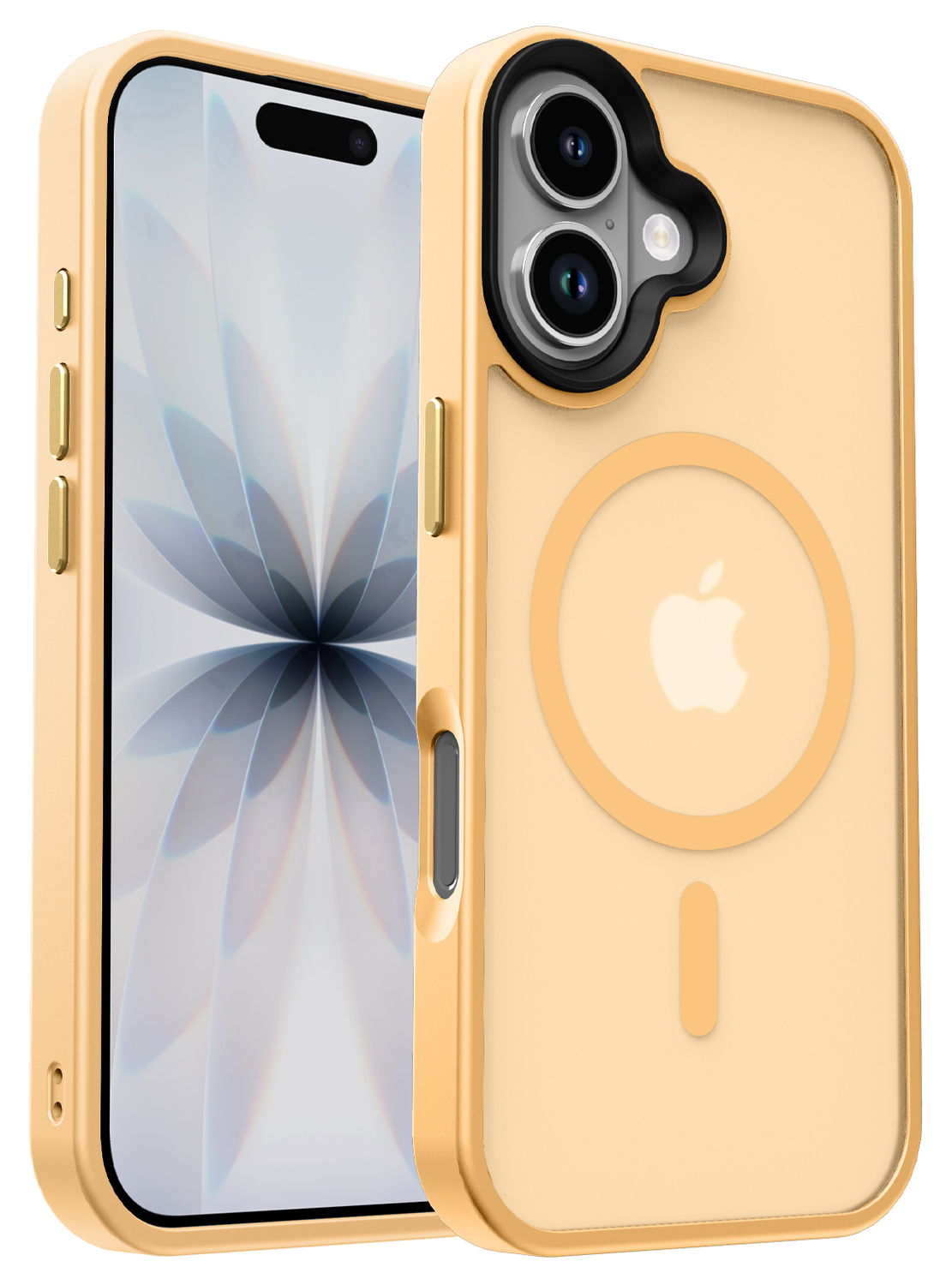 Apple iPhone 17 Hoesje met MagSafe Back Cover Matte Oranje afbeelding 1