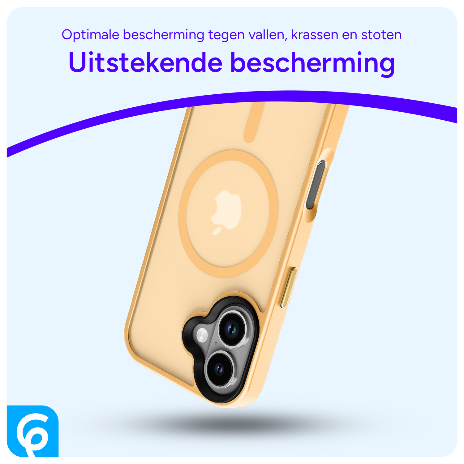 Apple iPhone 17 Hoesje met MagSafe Back Cover Matte Oranje afbeelding 5