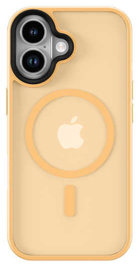 Apple iPhone 17 Hoesje met MagSafe Back Cover Matte Oranje afbeelding 8