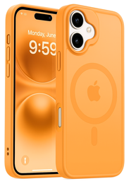 Apple iPhone 17 Hoesje met MagSafe Back Cover Matte Oranje