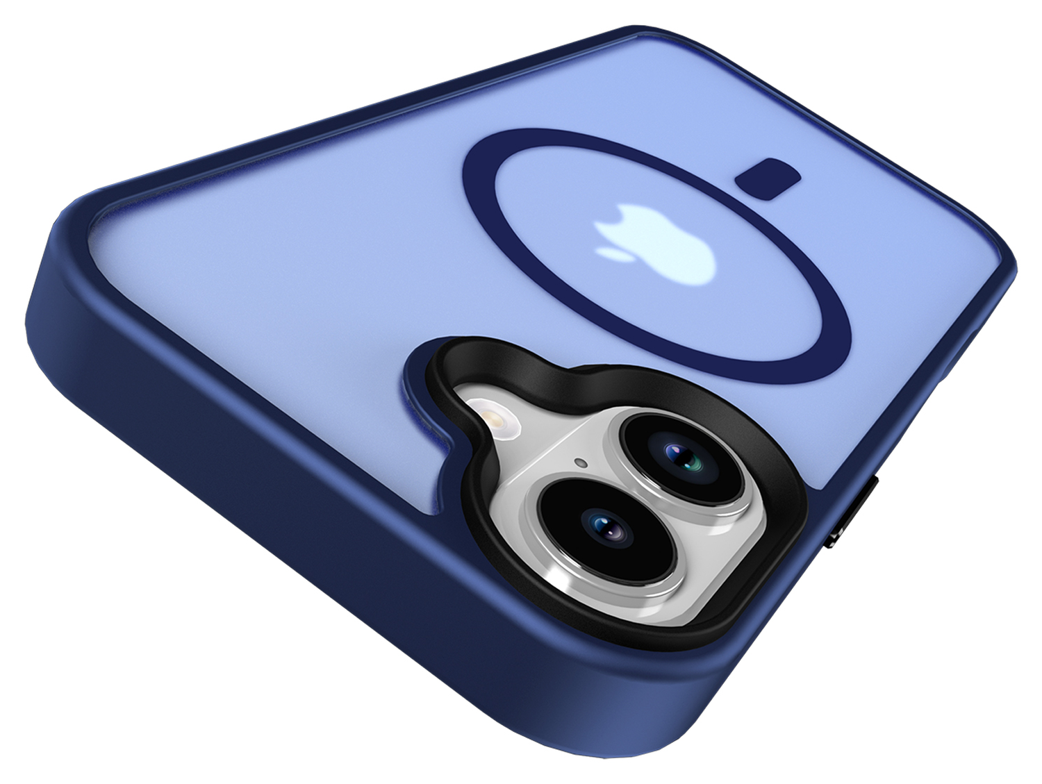 Apple iPhone 17 Hoesje met MagSafe Back Cover Matte Donker Blauw afbeelding 10