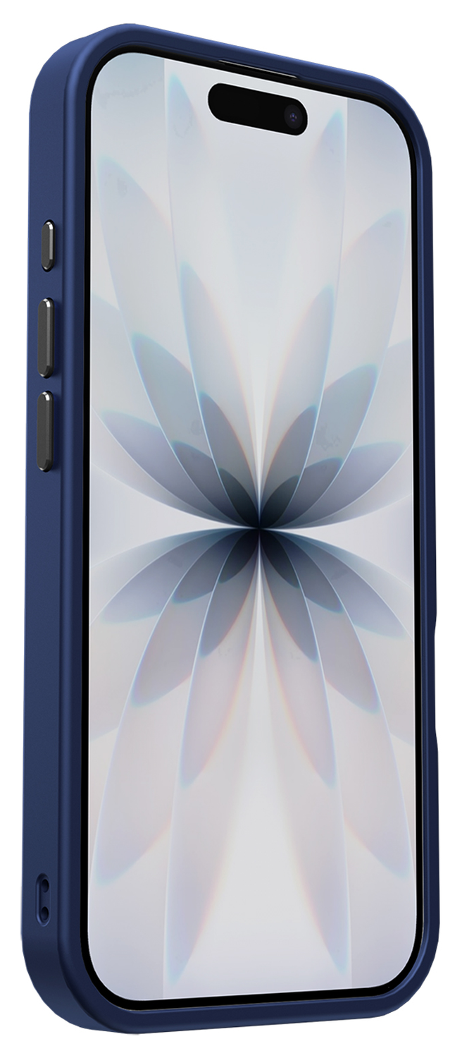 Apple iPhone 17 Hoesje met MagSafe Back Cover Matte Donker Blauw afbeelding 15