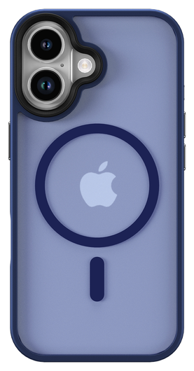 Apple iPhone 17 Hoesje met MagSafe Back Cover Matte Donker Blauw afbeelding 9