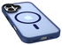 Apple iPhone 17 Hoesje met MagSafe Back Cover Matte Donker Blauw afbeelding 11