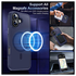Apple iPhone 17 Hoesje met MagSafe Back Cover Matte Donker Blauw afbeelding 2