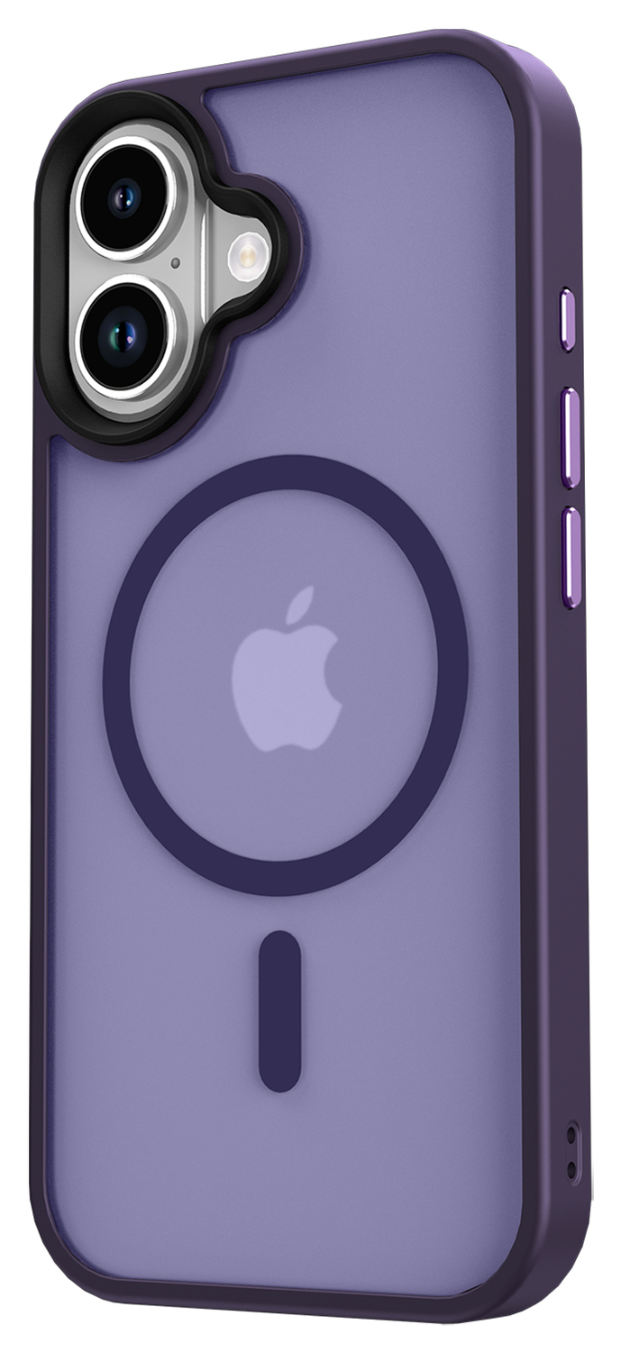 Apple iPhone 17 Hoesje met MagSafe Back Cover Matte Donker Paars afbeelding 10