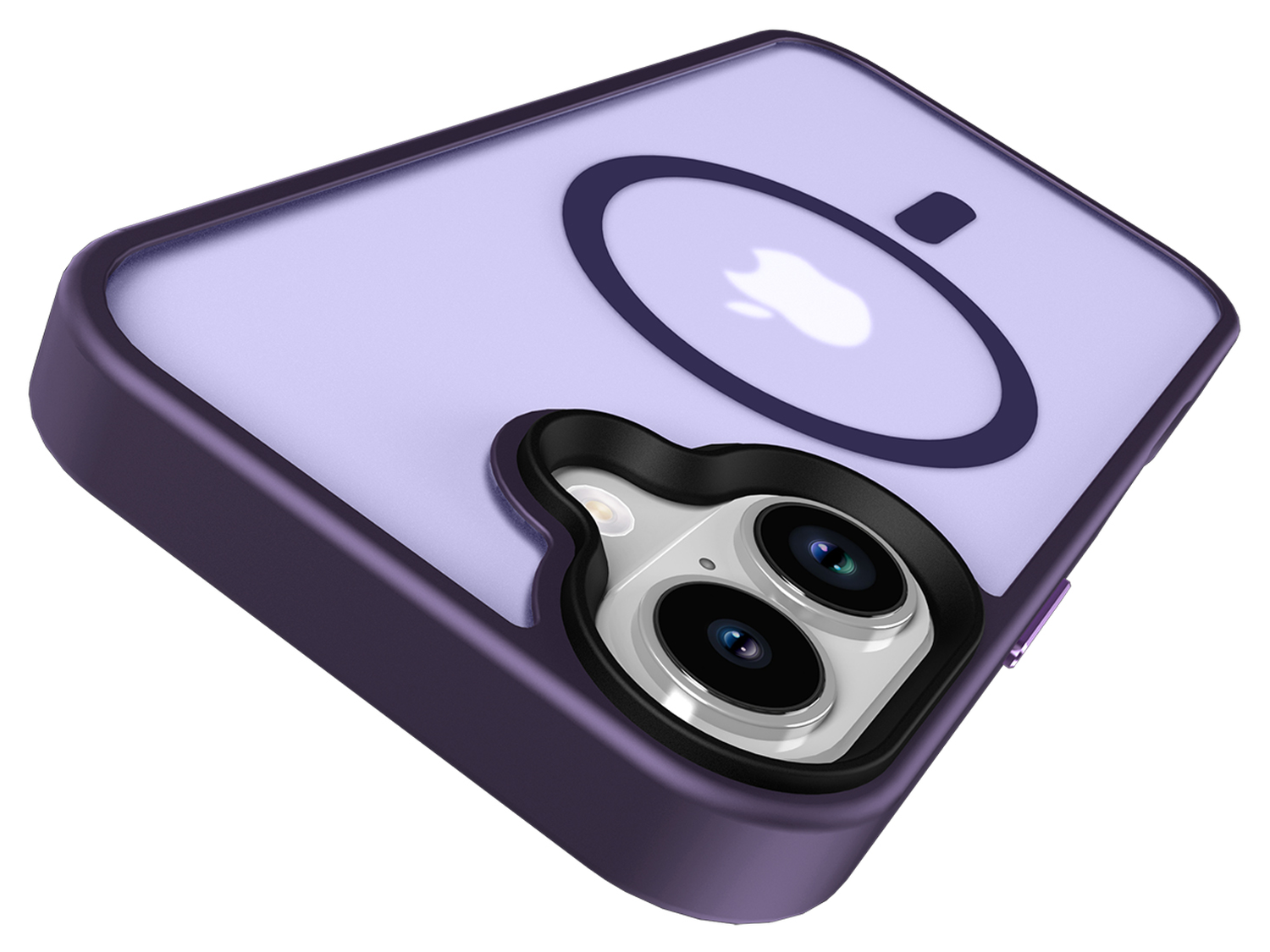 Apple iPhone 17 Hoesje met MagSafe Back Cover Matte Donker Paars afbeelding 11