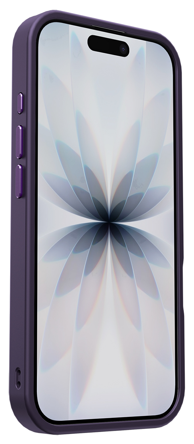 Apple iPhone 17 Hoesje met MagSafe Back Cover Matte Donker Paars afbeelding 15