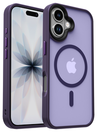 Apple iPhone 17 Hoesje met MagSafe Back Cover Matte Donker Paars afbeelding