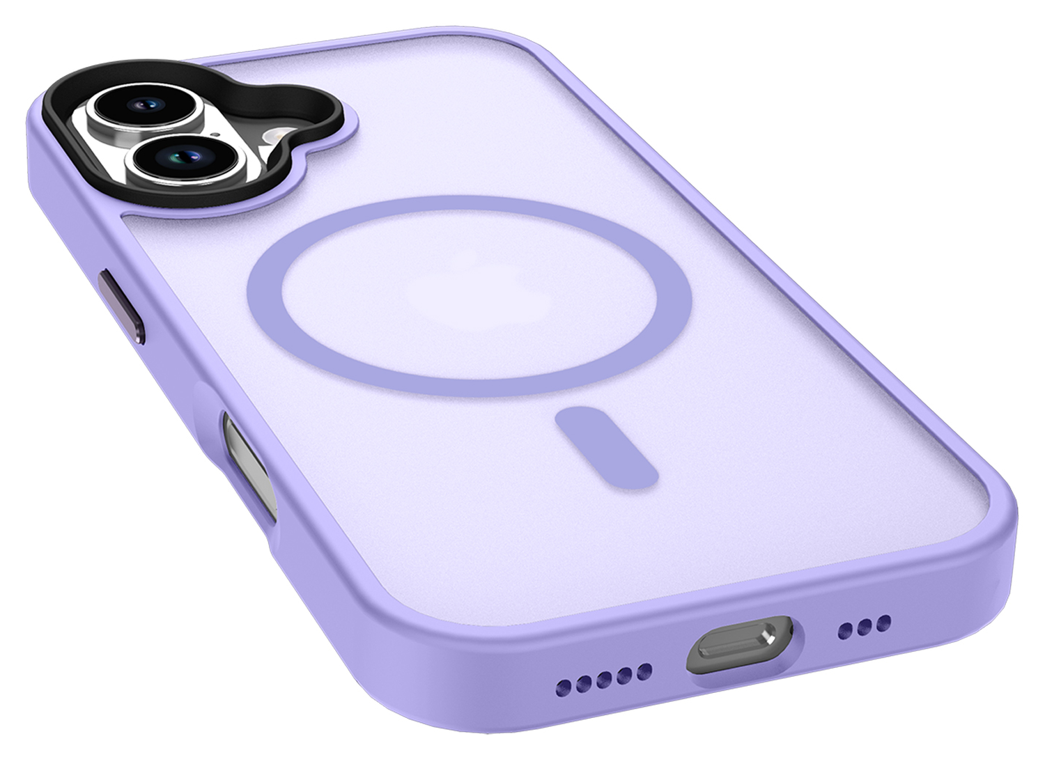 Apple iPhone 17 Hoesje met MagSafe Back Cover Matte Paars afbeelding 10