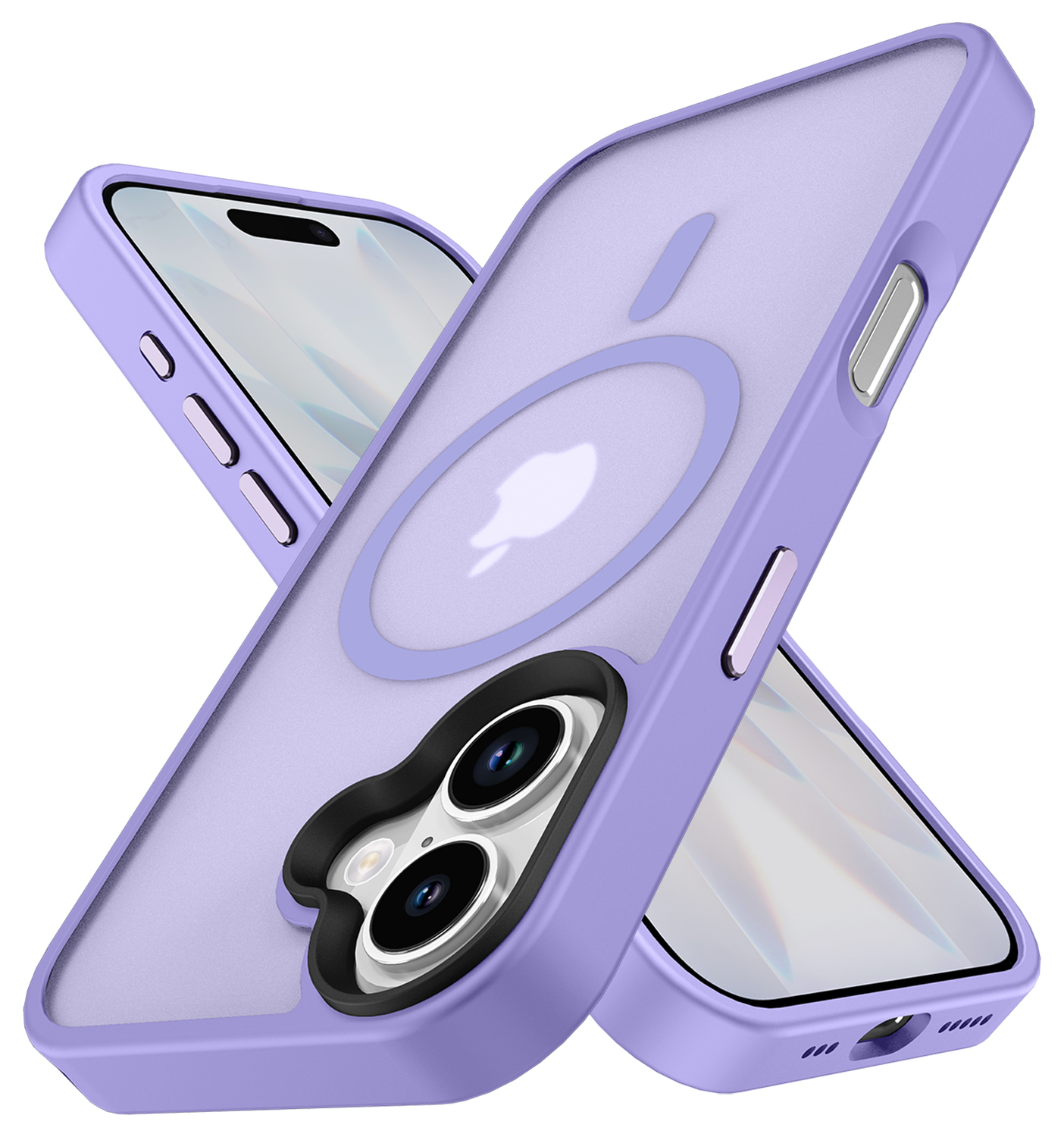 Apple iPhone 17 Hoesje met MagSafe Back Cover Matte Paars afbeelding 7