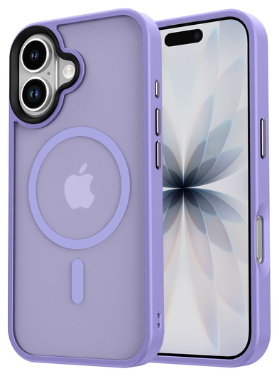 Apple iPhone 17 Hoesje met MagSafe Back Cover Matte Paars afbeelding 15