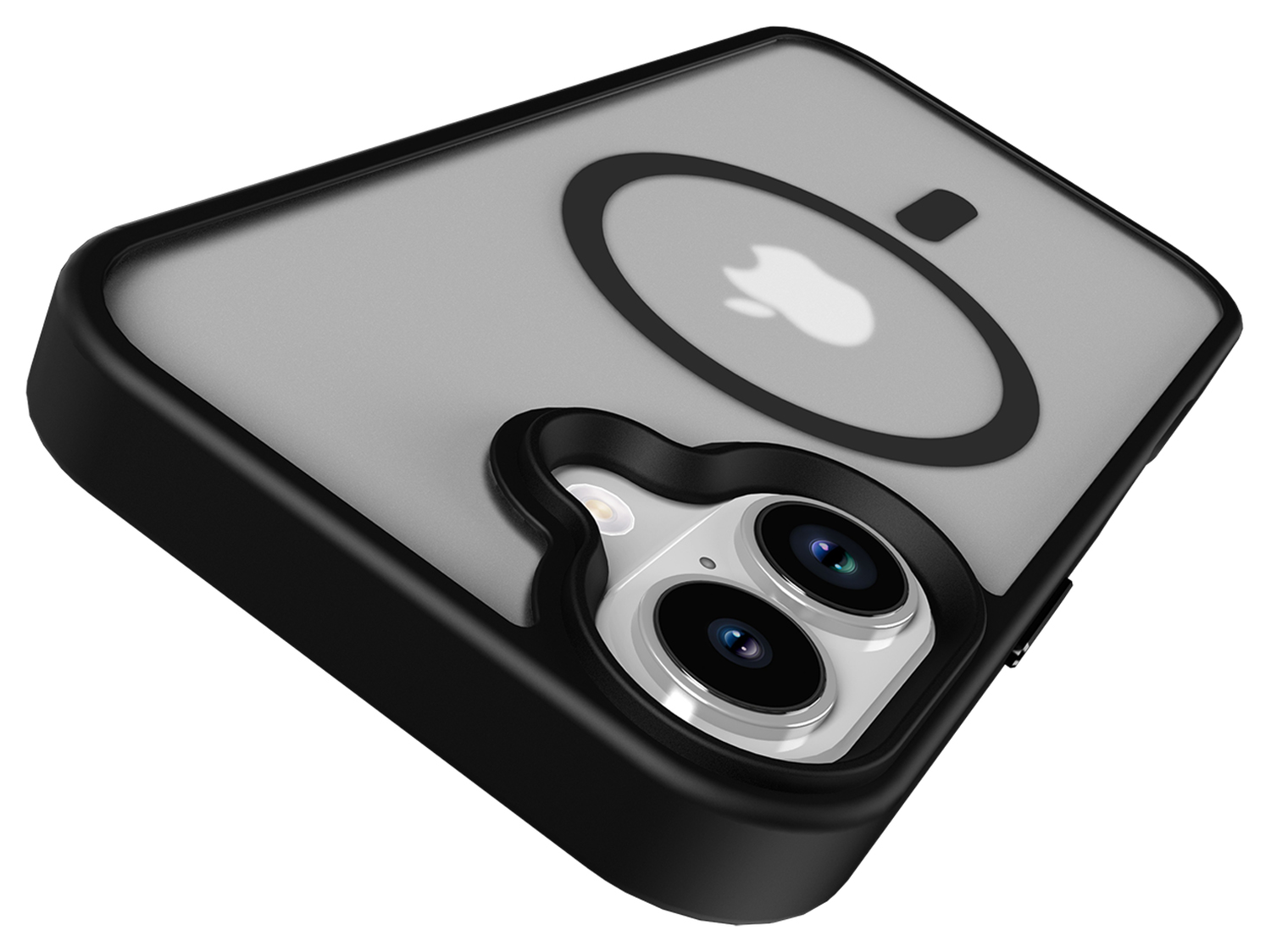 Apple iPhone 17 Hoesje met MagSafe Back Cover Matte Zwart afbeelding 13