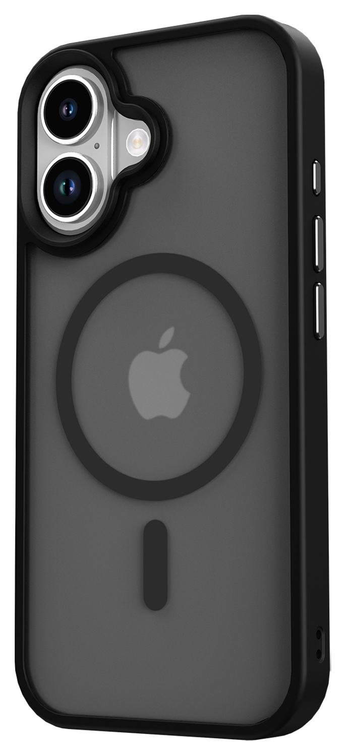 Apple iPhone 17 Hoesje met MagSafe Back Cover Matte Zwart afbeelding 4