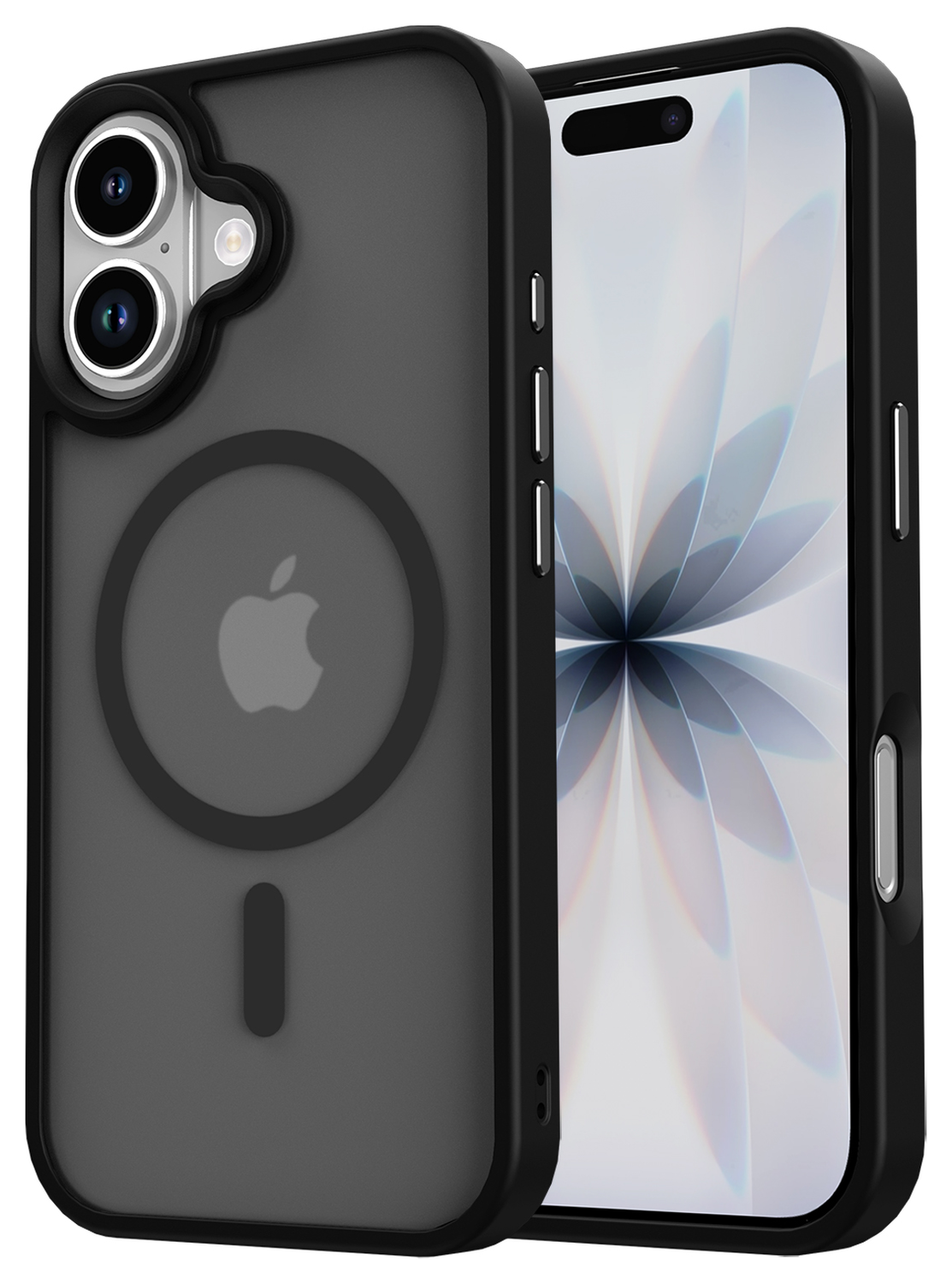 Apple iPhone 17 Hoesje met MagSafe Back Cover Matte Zwart afbeelding 2