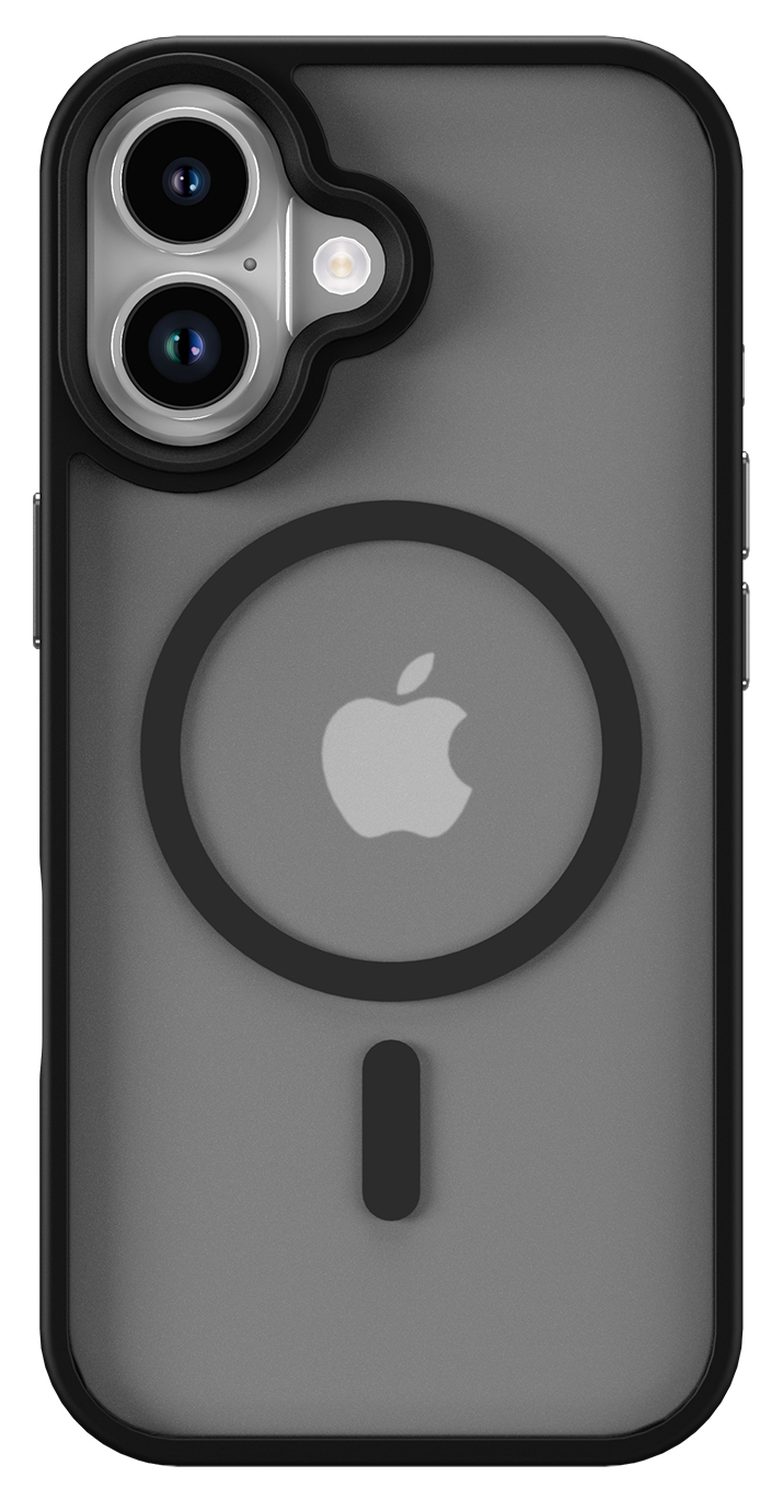 Apple iPhone 17 Hoesje met MagSafe Back Cover Matte Zwart afbeelding 12