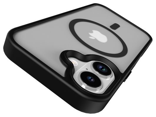 Apple iPhone 17 Hoesje met MagSafe Back Cover Matte Zwart afbeelding 13