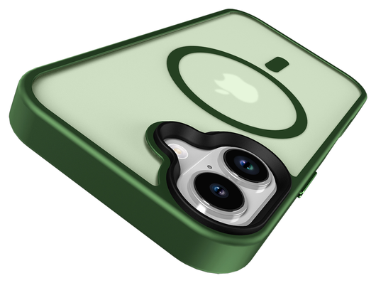 Apple iPhone 17 Hoesje met MagSafe Back Cover Matte Donker Groen afbeelding 6