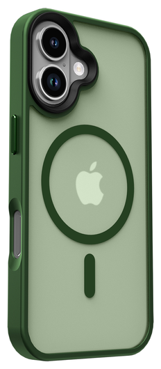 Apple iPhone 17 Hoesje met MagSafe Back Cover Matte Donker Groen afbeelding 8