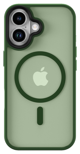 Apple iPhone 17 Hoesje met MagSafe Back Cover Matte Donker Groen afbeelding 4