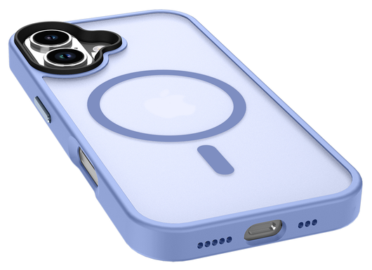 Apple iPhone 17 Hoesje met MagSafe Back Cover Matte Blauw afbeelding 14