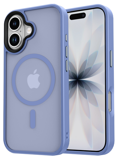 Apple iPhone 17 Hoesje met MagSafe Back Cover Matte Blauw afbeelding 15