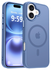 Apple iPhone 17 Hoesje met MagSafe Back Cover Matte Blauw