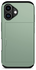 Apple iPhone 17 Hoesje met Slider Kaarthouder Back Cover Groen afbeelding 10