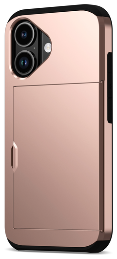 Apple iPhone 17 Hoesje met Slider Kaarthouder Back Cover Roze afbeelding 11