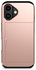 Apple iPhone 17 Hoesje met Slider Kaarthouder Back Cover Roze afbeelding 9