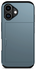 Apple iPhone 17 Hoesje met Slider Kaarthouder Back Cover Blauw afbeelding 7