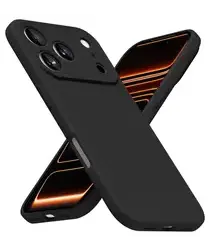 Apple iPhone 17 Pro Hoesje Dun TPU Back Cover Matte Zwart afbeelding